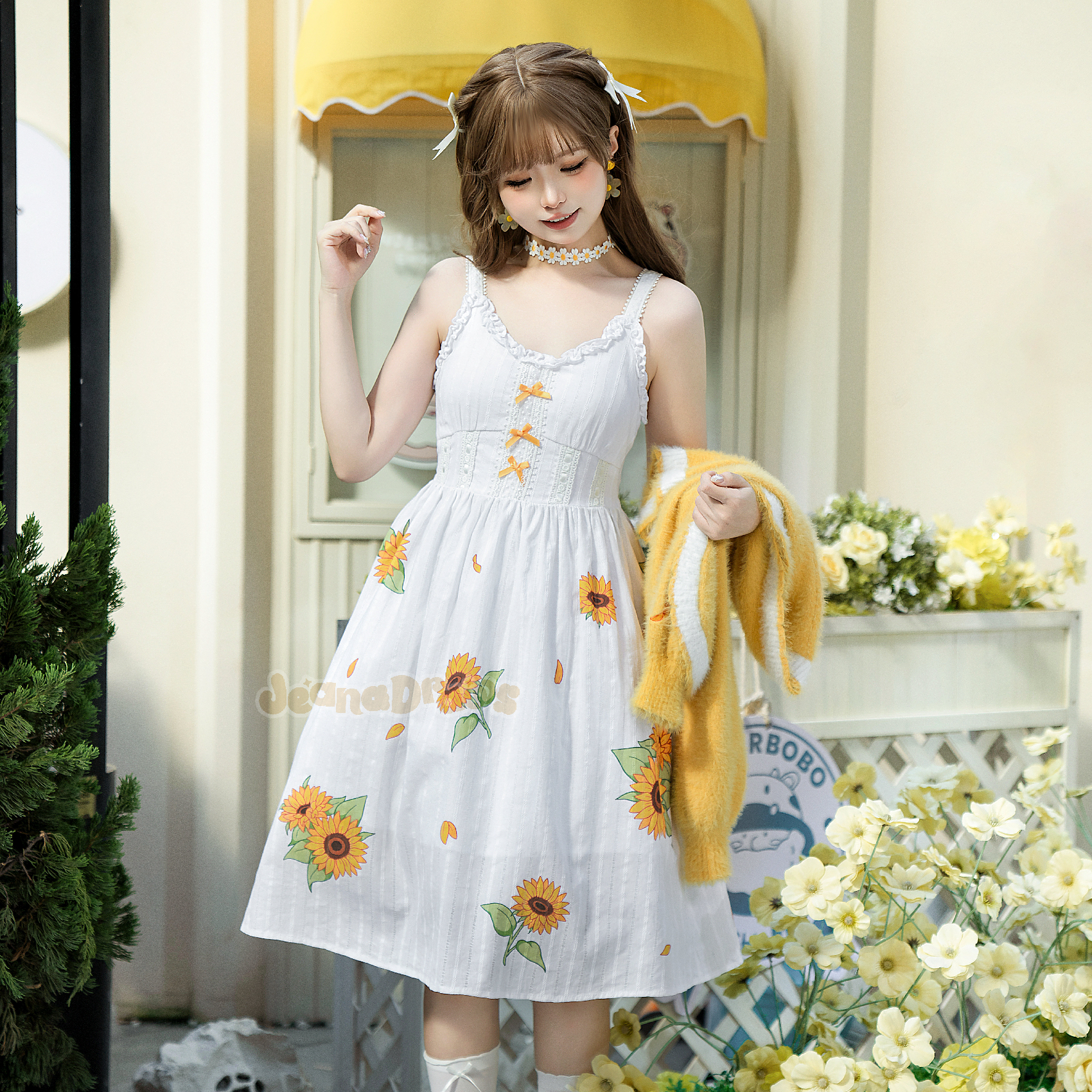 Sunflower Dress JeanaDraws Sunflower Dress JeanaDraws