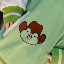 Load image into Gallery viewer, Froggie Varsity Jacket