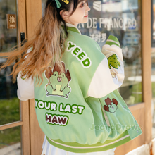 Load image into Gallery viewer, Froggie Varsity Jacket