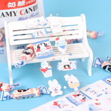 Load image into Gallery viewer, White Rabbit Candy Deco Sticker Sheet
