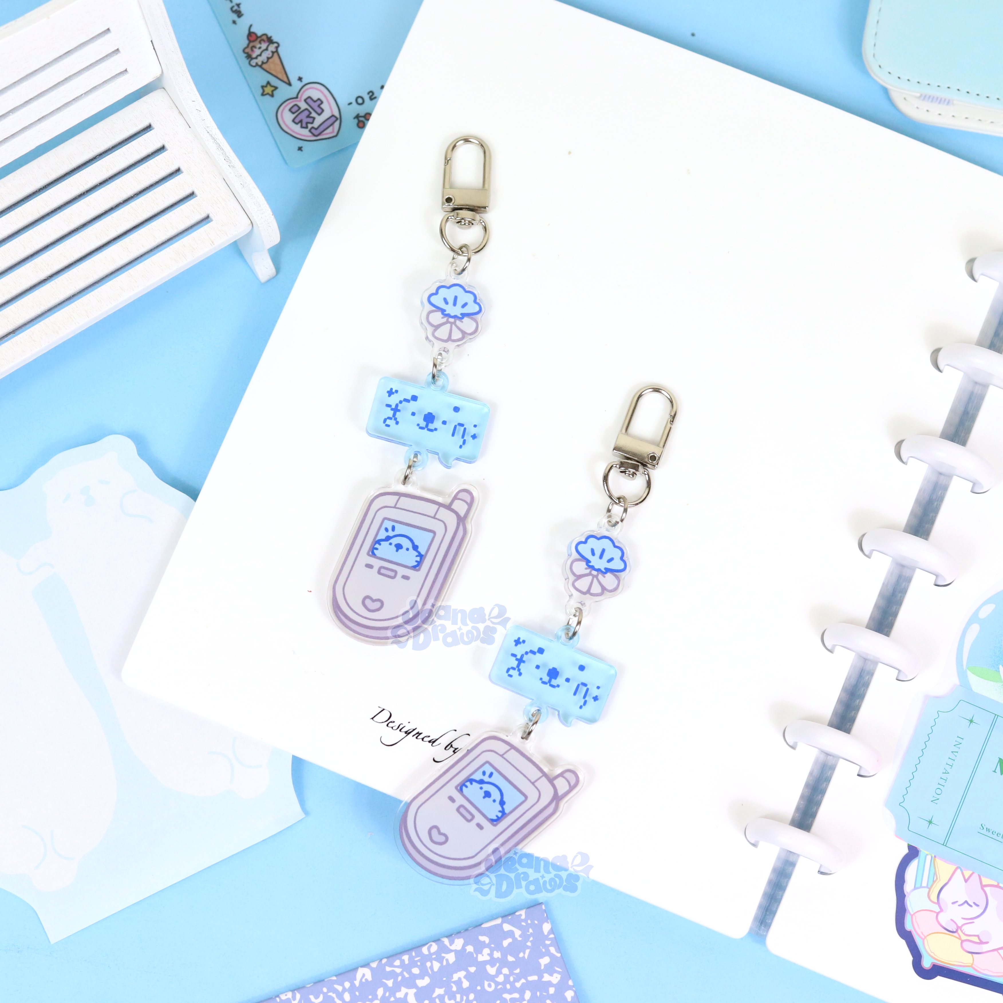 Lakko Otter Y2K Phone Keychain – JeanaDraws