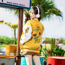 Load image into Gallery viewer, Sunflower Varsity Jacket