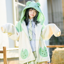 Load image into Gallery viewer, Fluffy Froggie Zip Up Hoodie