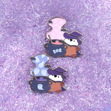 Load image into Gallery viewer, October Patreon Pin - Witch Lakko