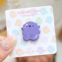 Load image into Gallery viewer, Jelly Lakko Dyed Metal Pin - Purple