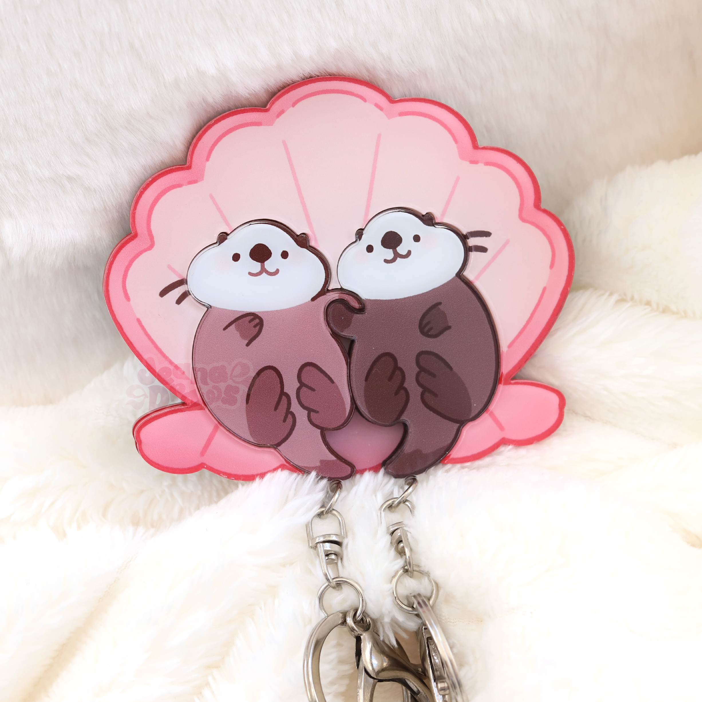 Significant Otters Keychain Set + Holder