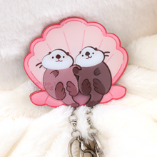 Load image into Gallery viewer, Significant Otters Keychain Set + Holder
