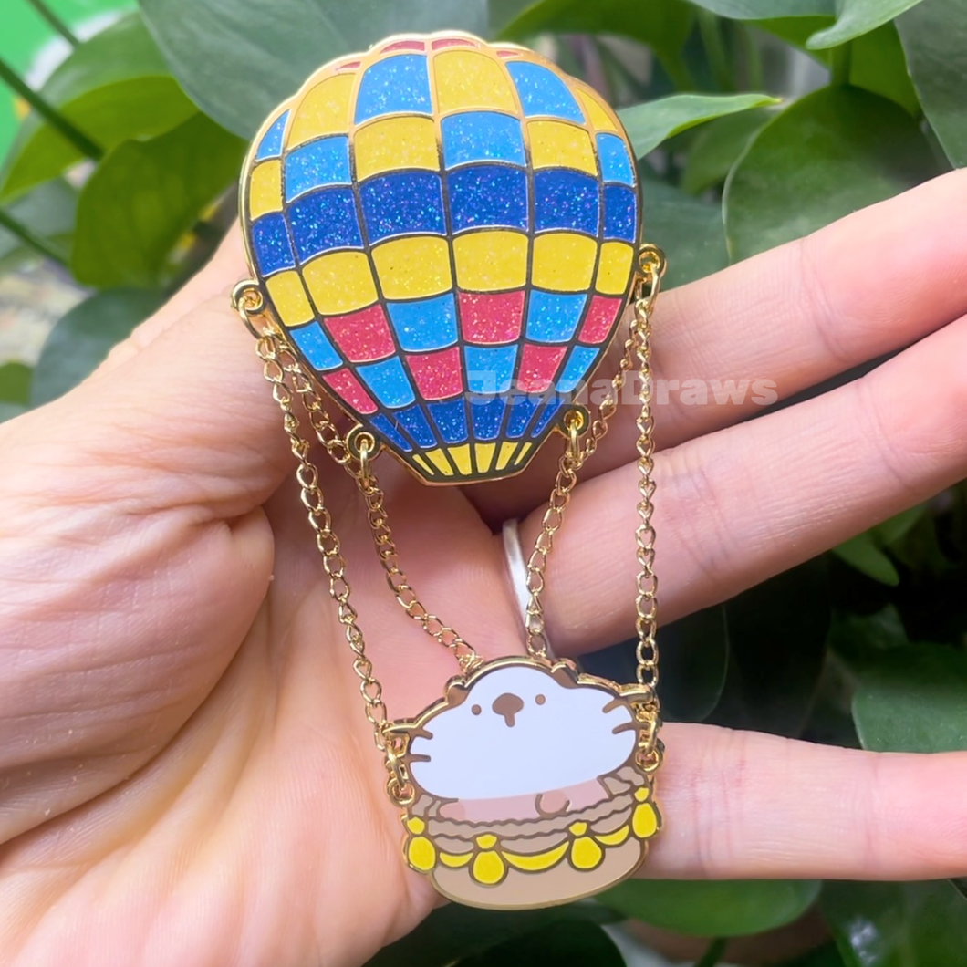 July Patreon Pin - Hot Air Balloon Lakko