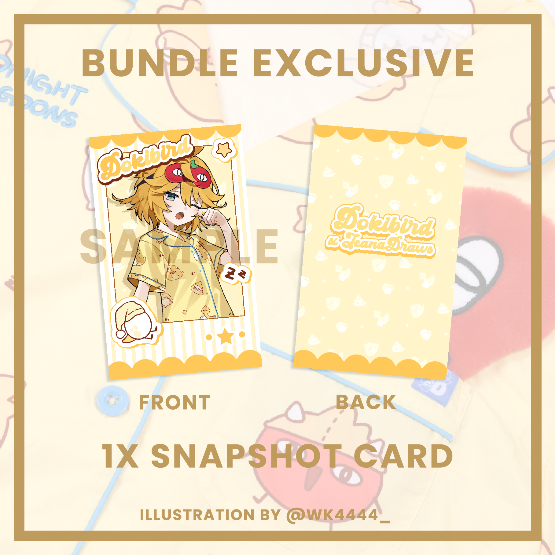 [PREORDER] Dokibird Pajama Set + Eye Mask Bundle