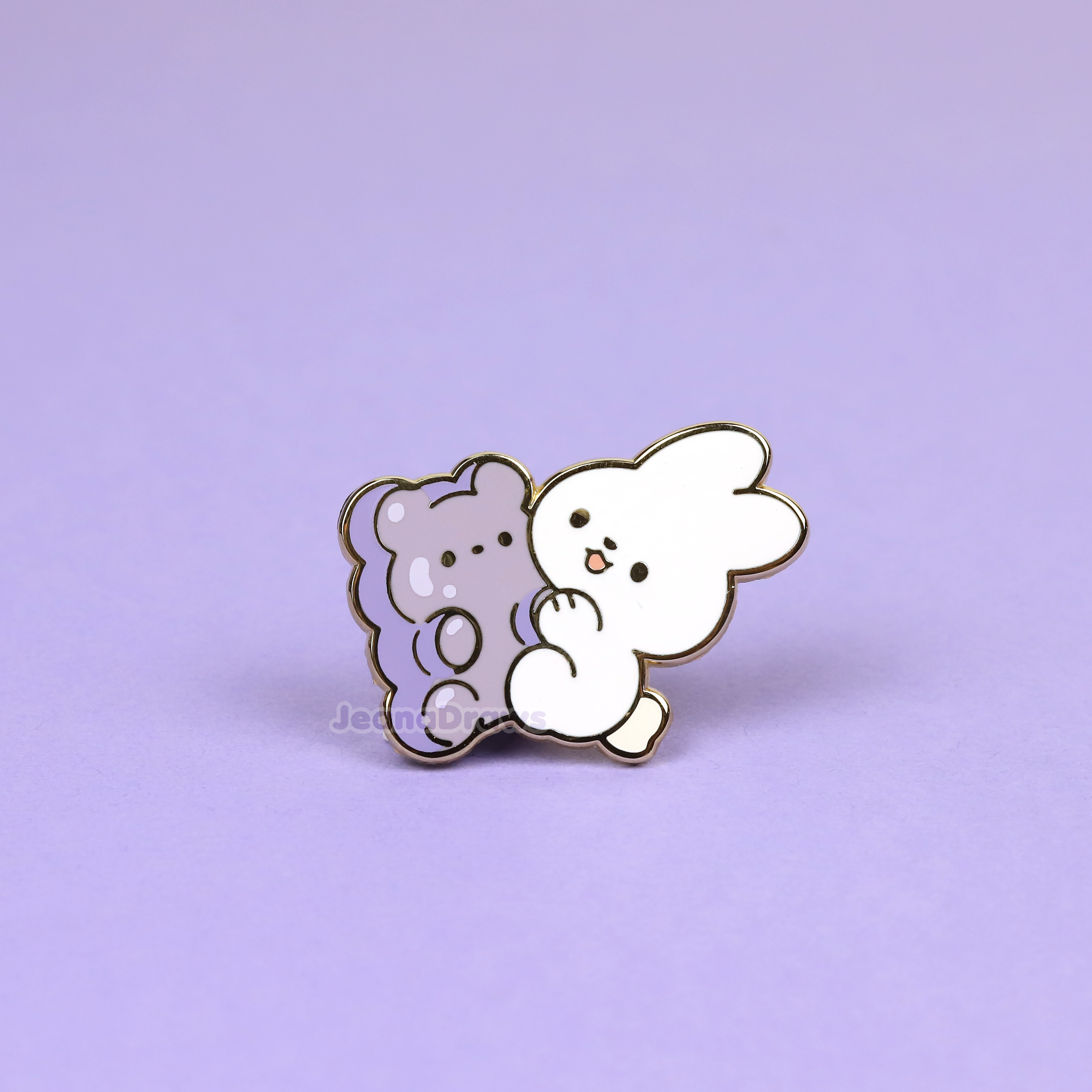 Bunny Candy Enamel Pin - Purple