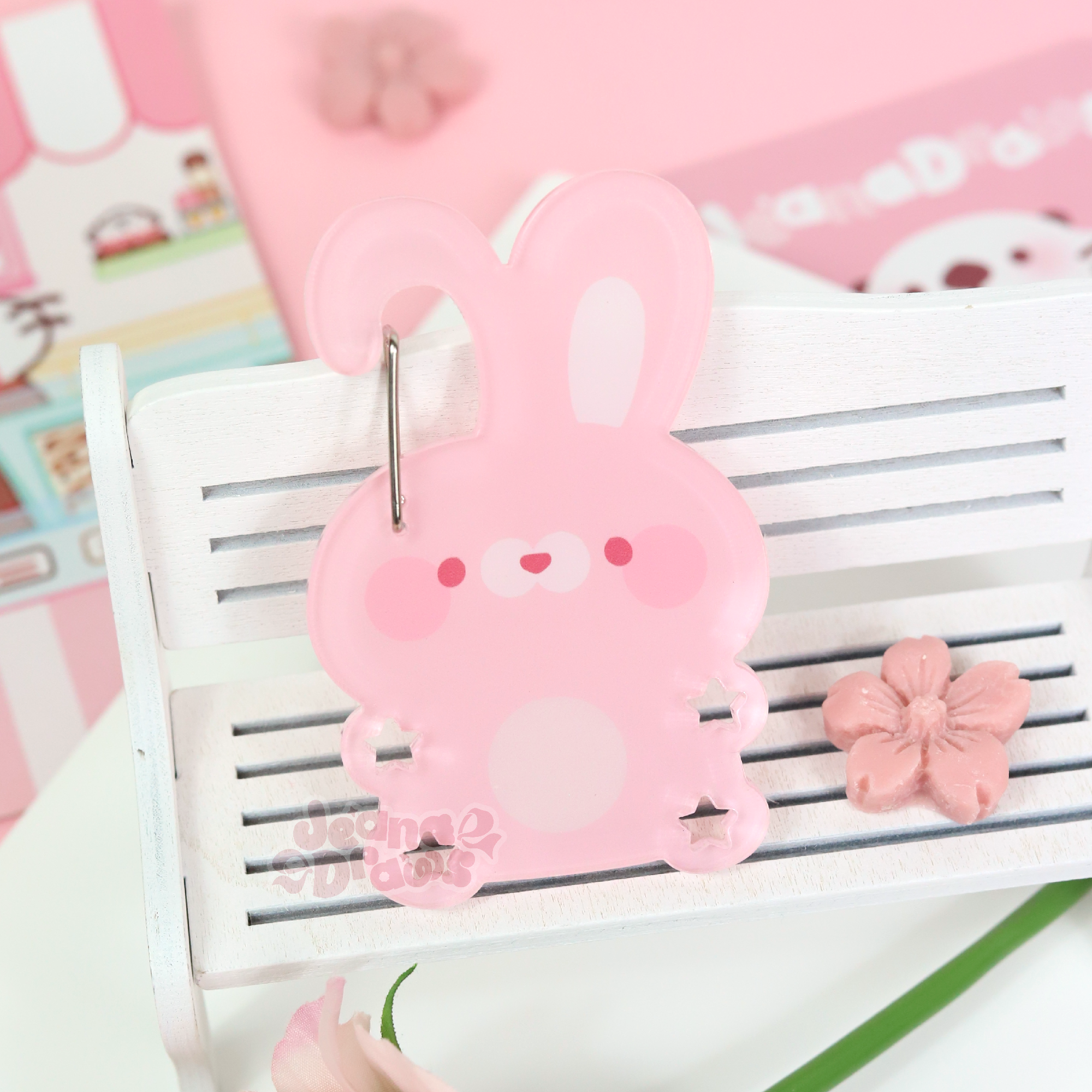 Bunny Acrylic Carabiner