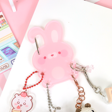 Load image into Gallery viewer, Bunny Acrylic Carabiner
