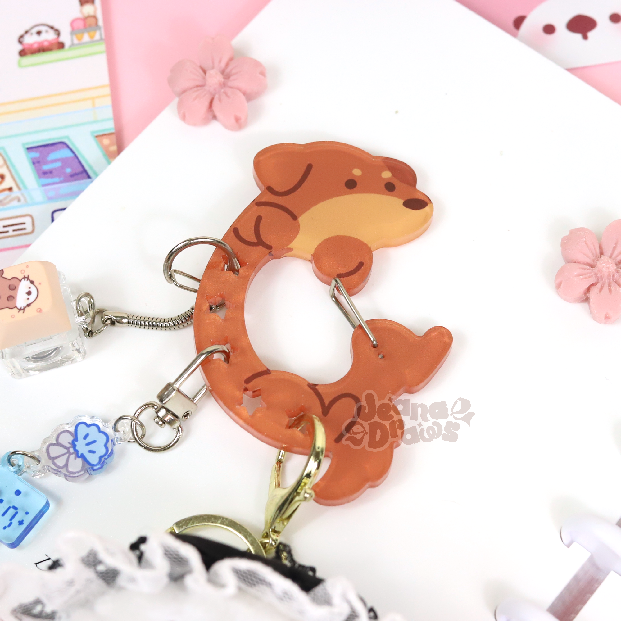 Dachshund Acrylic Carabiner