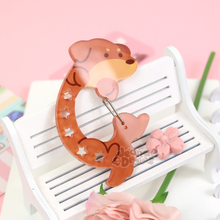 Load image into Gallery viewer, Dachshund Acrylic Carabiner
