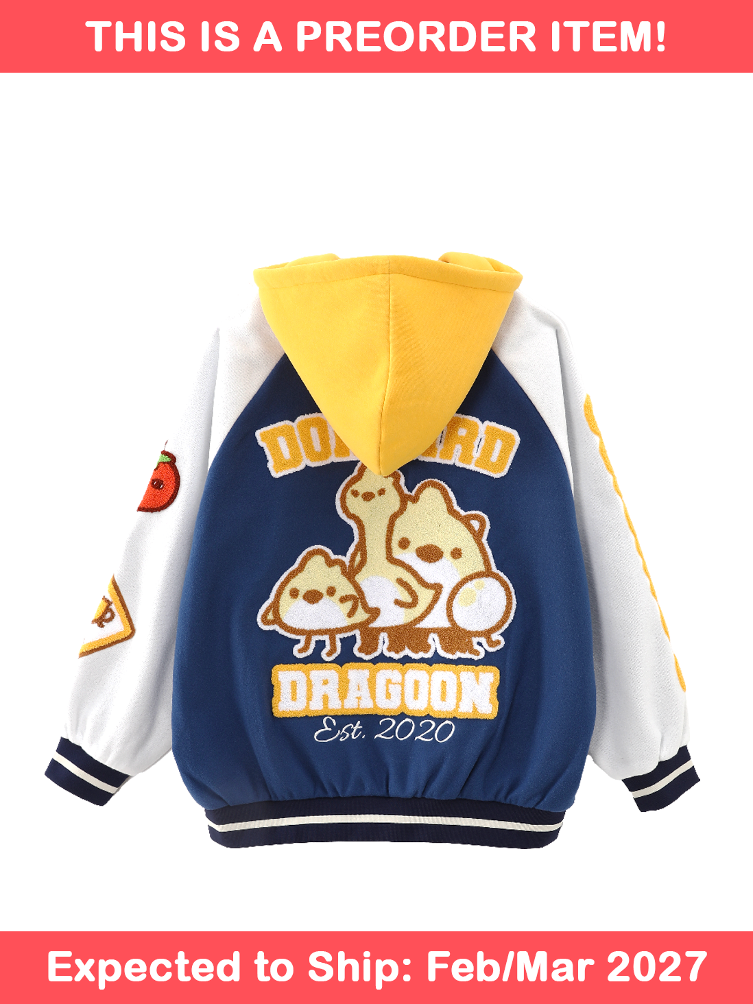[PREORDER] Dokibird Varsity Jacket