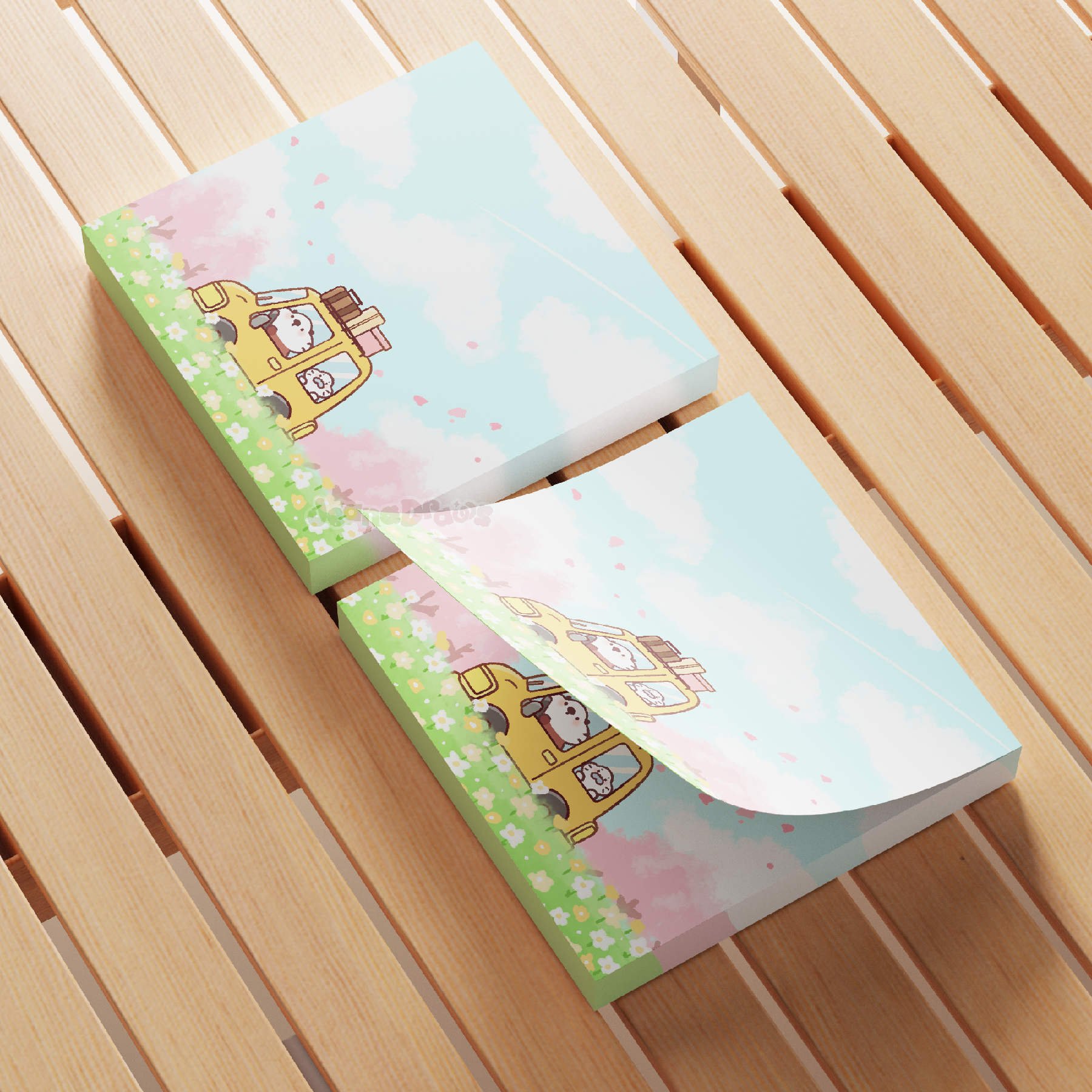 Road Trip Sticky Note Pad