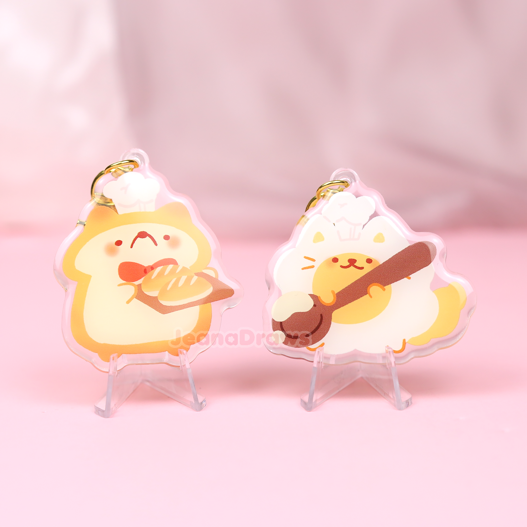 Bread Pup Acrylic Keychain