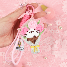 Load image into Gallery viewer, Lakko Bouquet Embroidered Keychain
