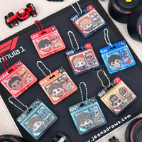 Toy "Box Box" Layered Keychain