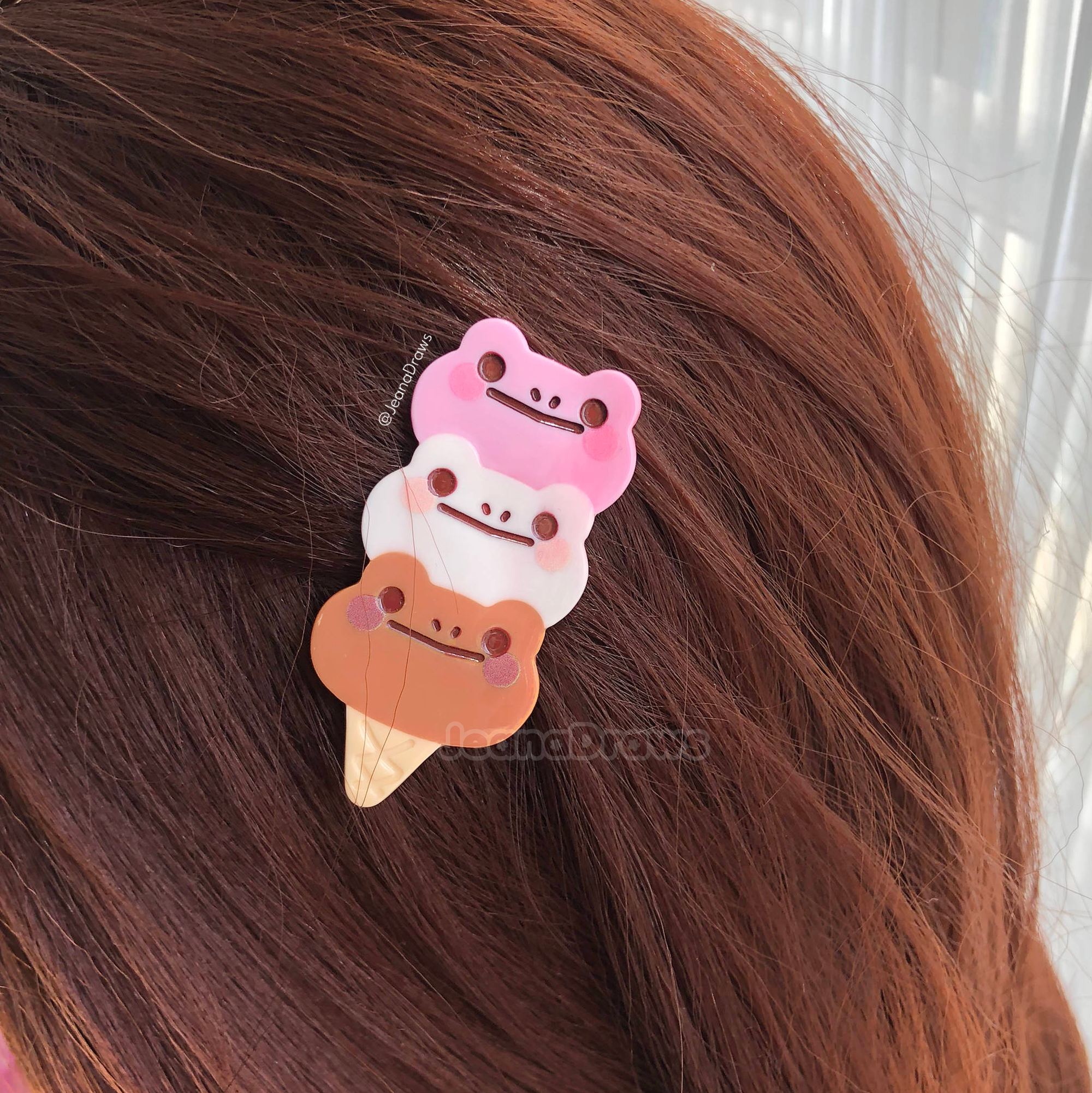 Icecream Froggie Hair Clip
