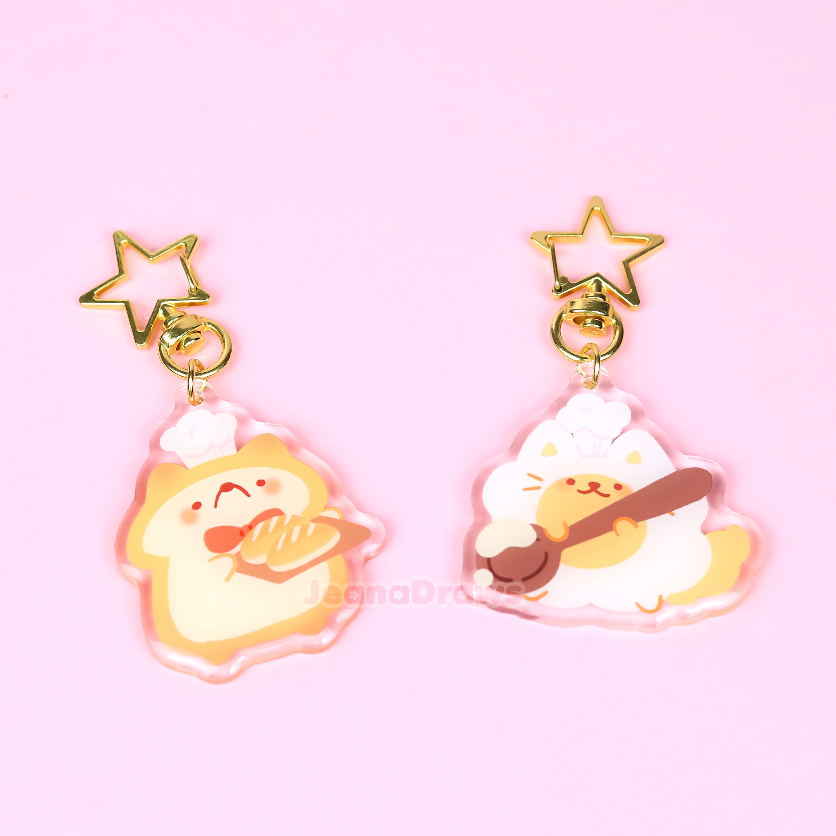 Bread Pup Acrylic Keychain