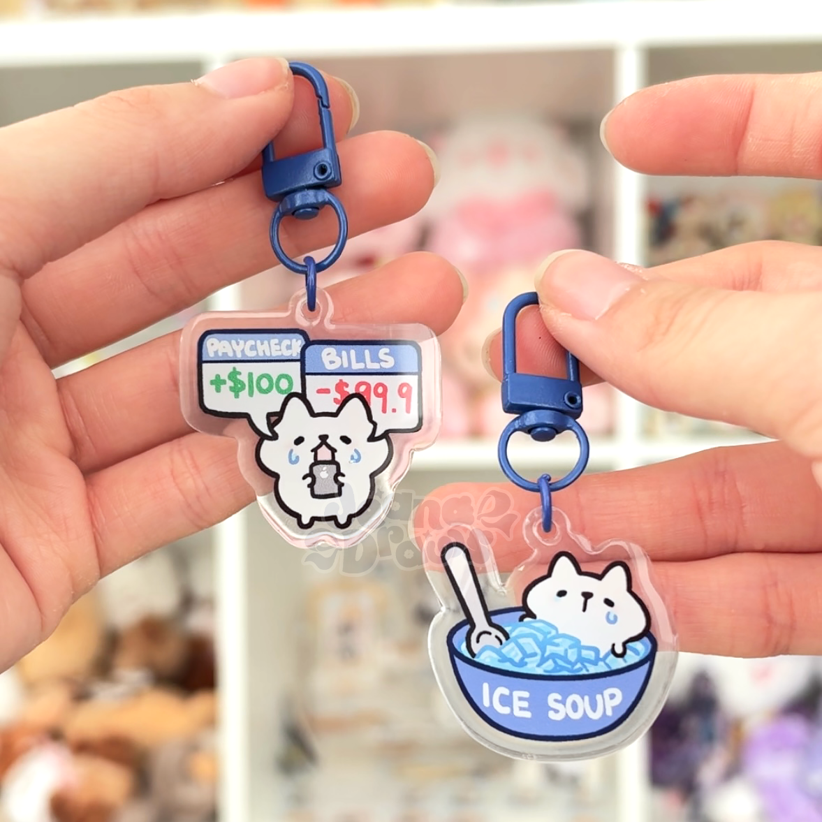 Adulting Cats Keychain Blind Bag