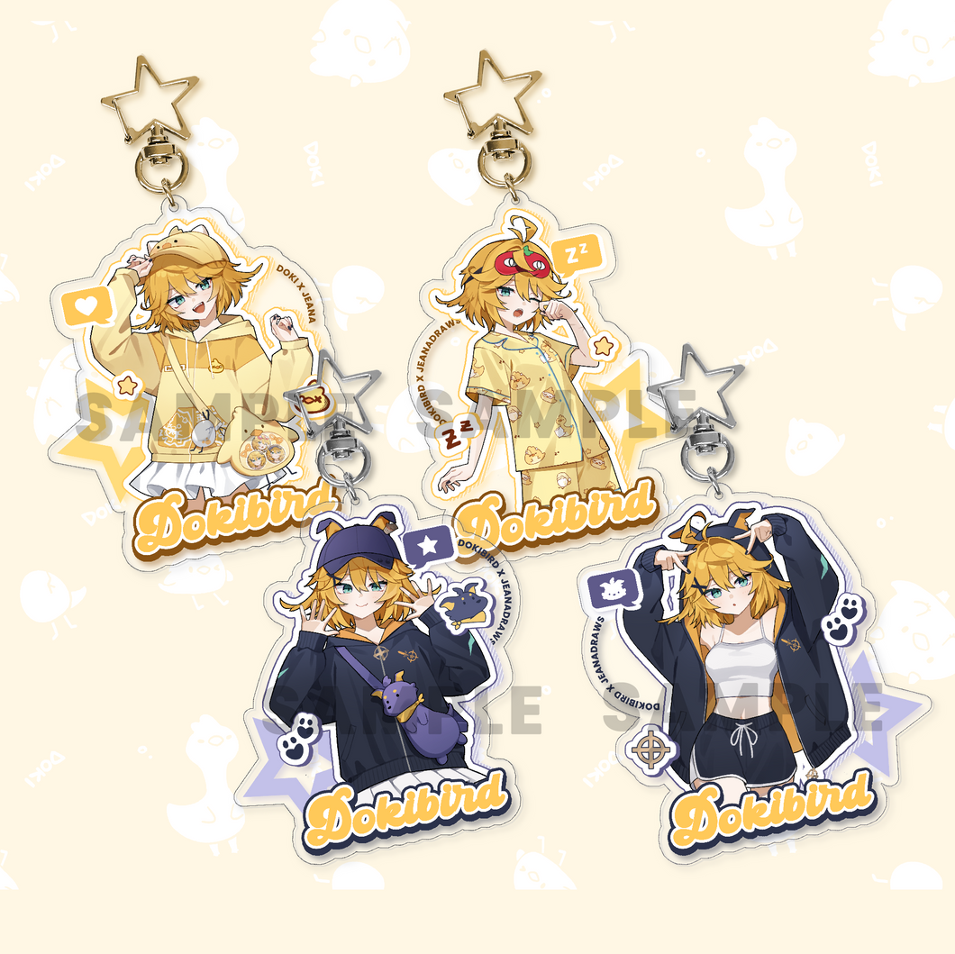 [PREORDER] Dokibird Acrylic Keychain