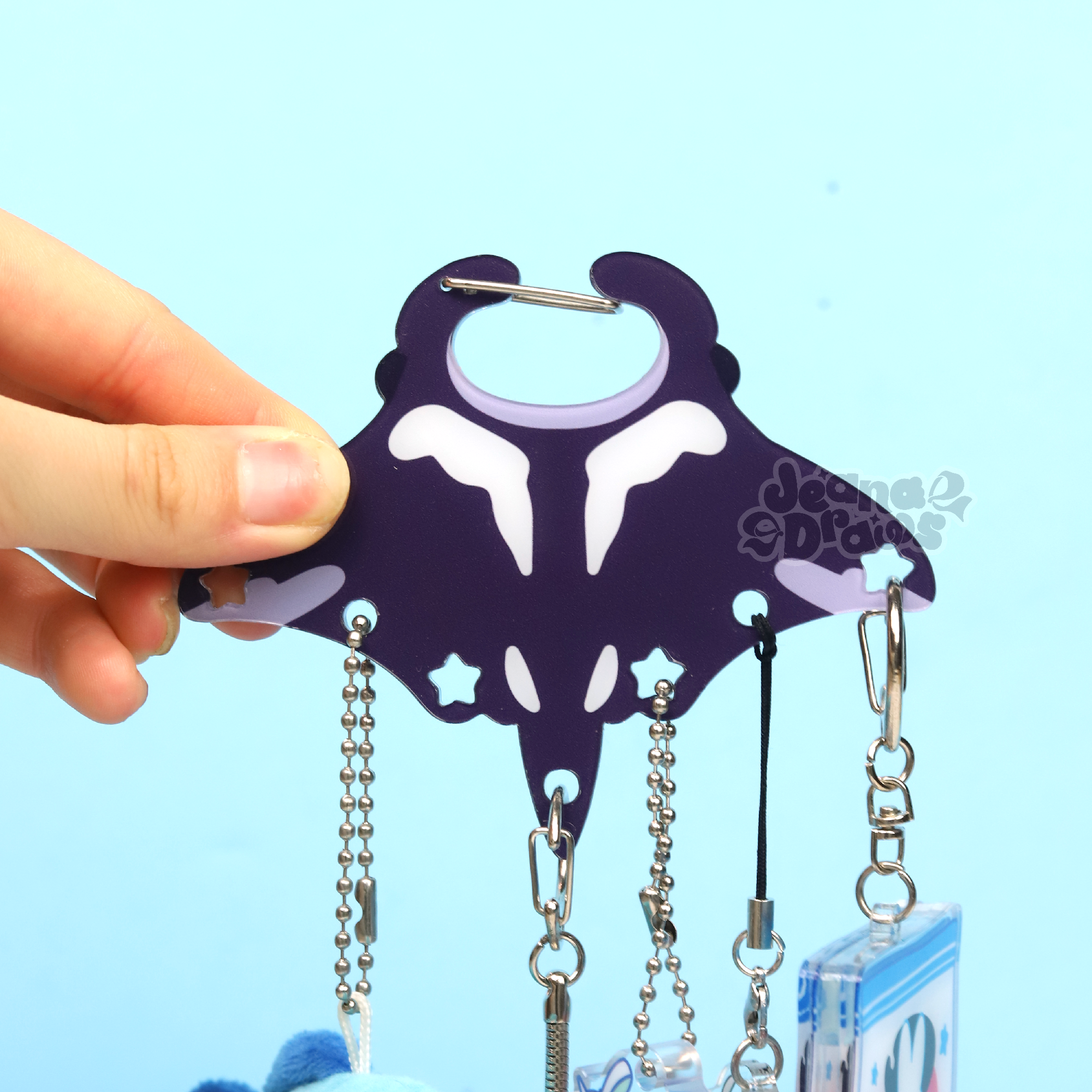 Manta Ray Acrylic Carabiner