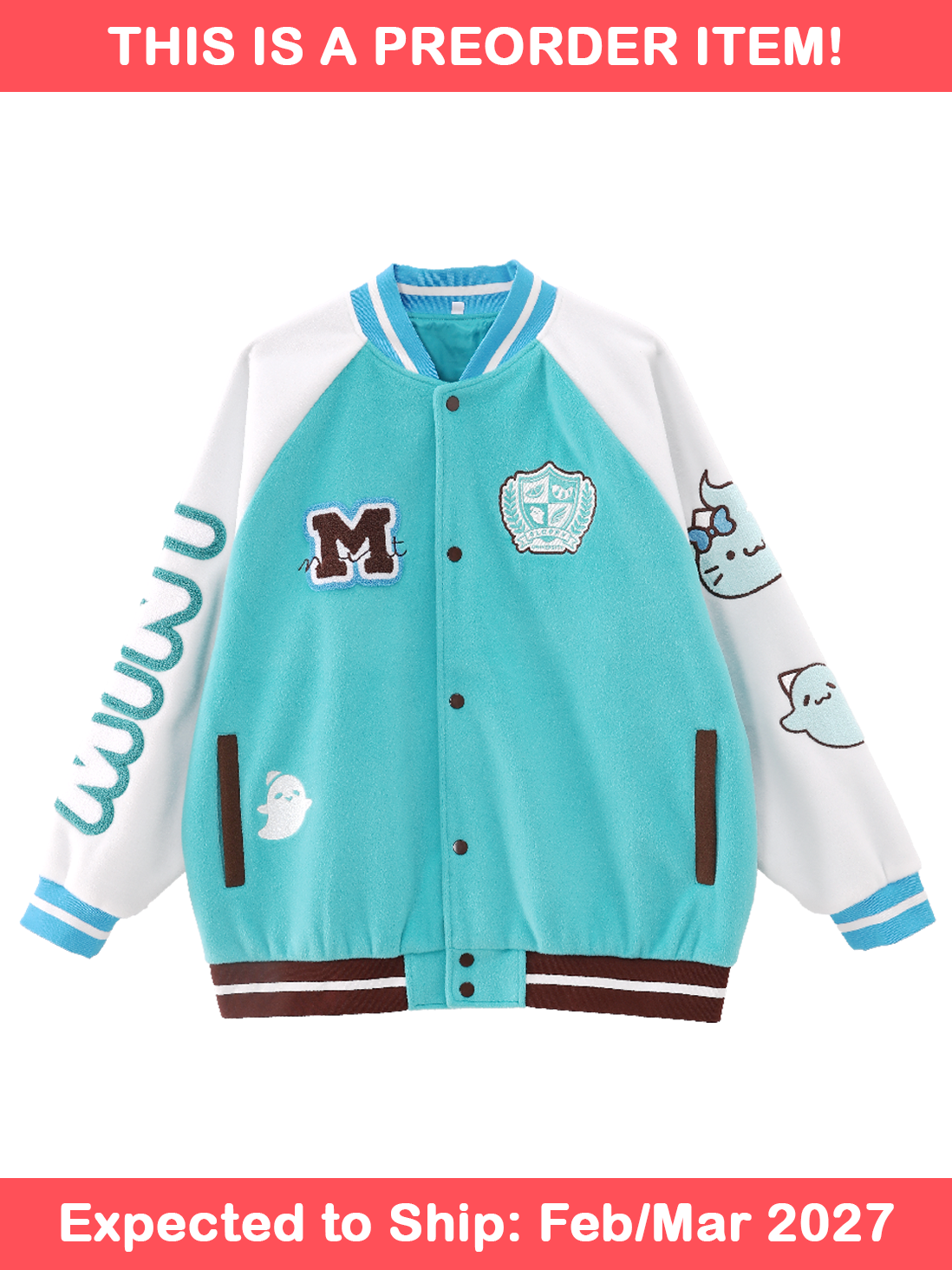 [PREORDER] Mint Varsity Jacket