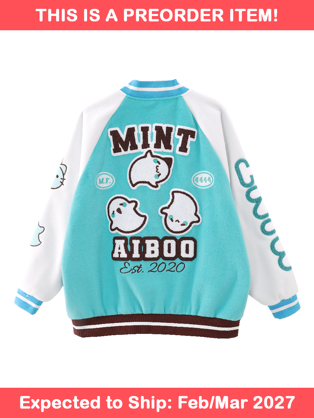 [PREORDER] Mint Varsity Jacket