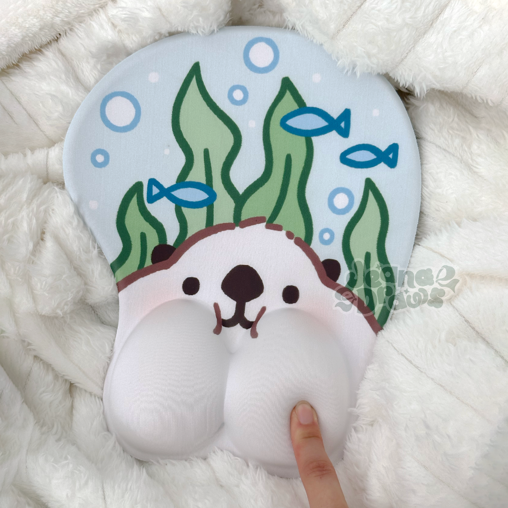Lakko Otter Squishy Cheeks Mousepad