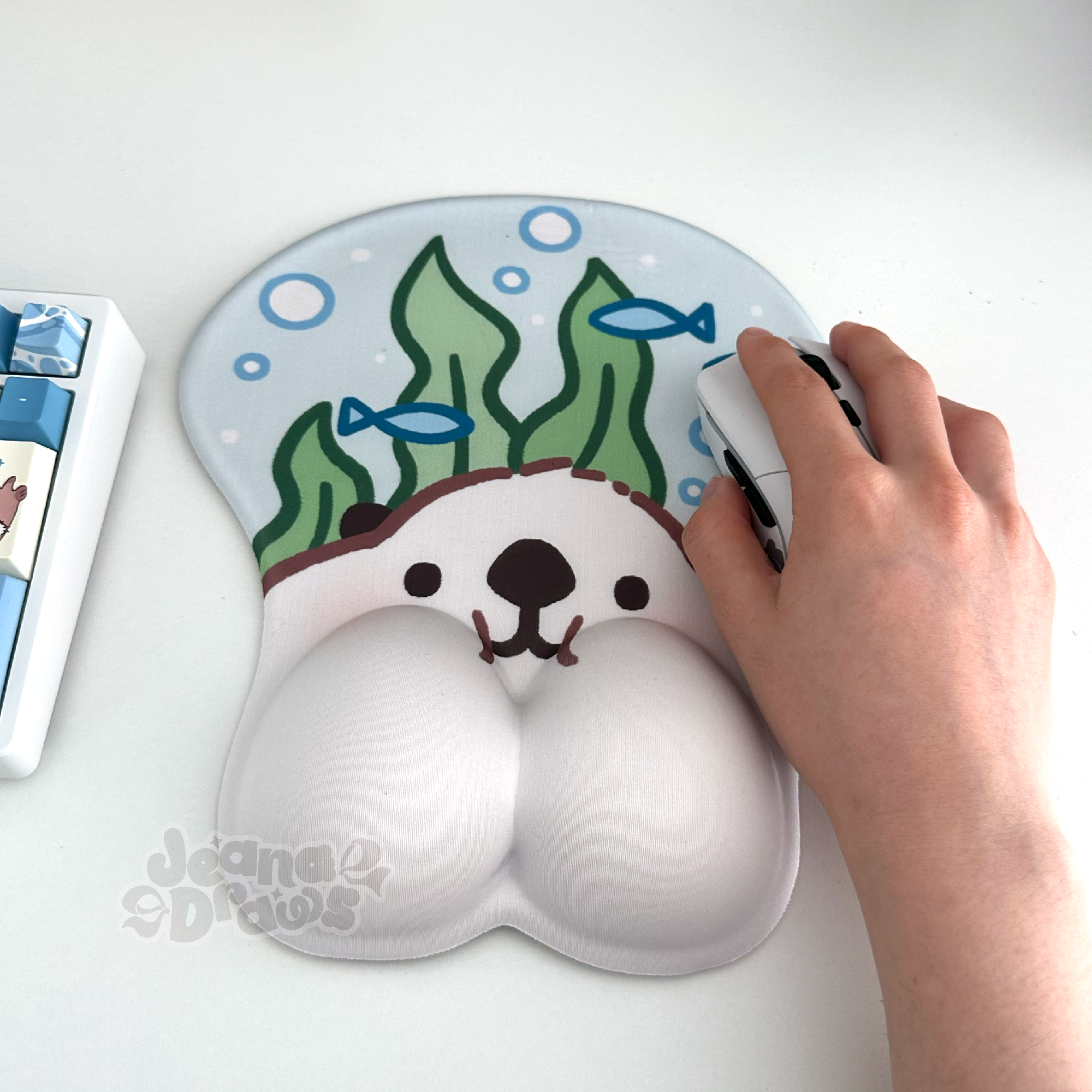Lakko Otter Squishy Cheeks Mousepad