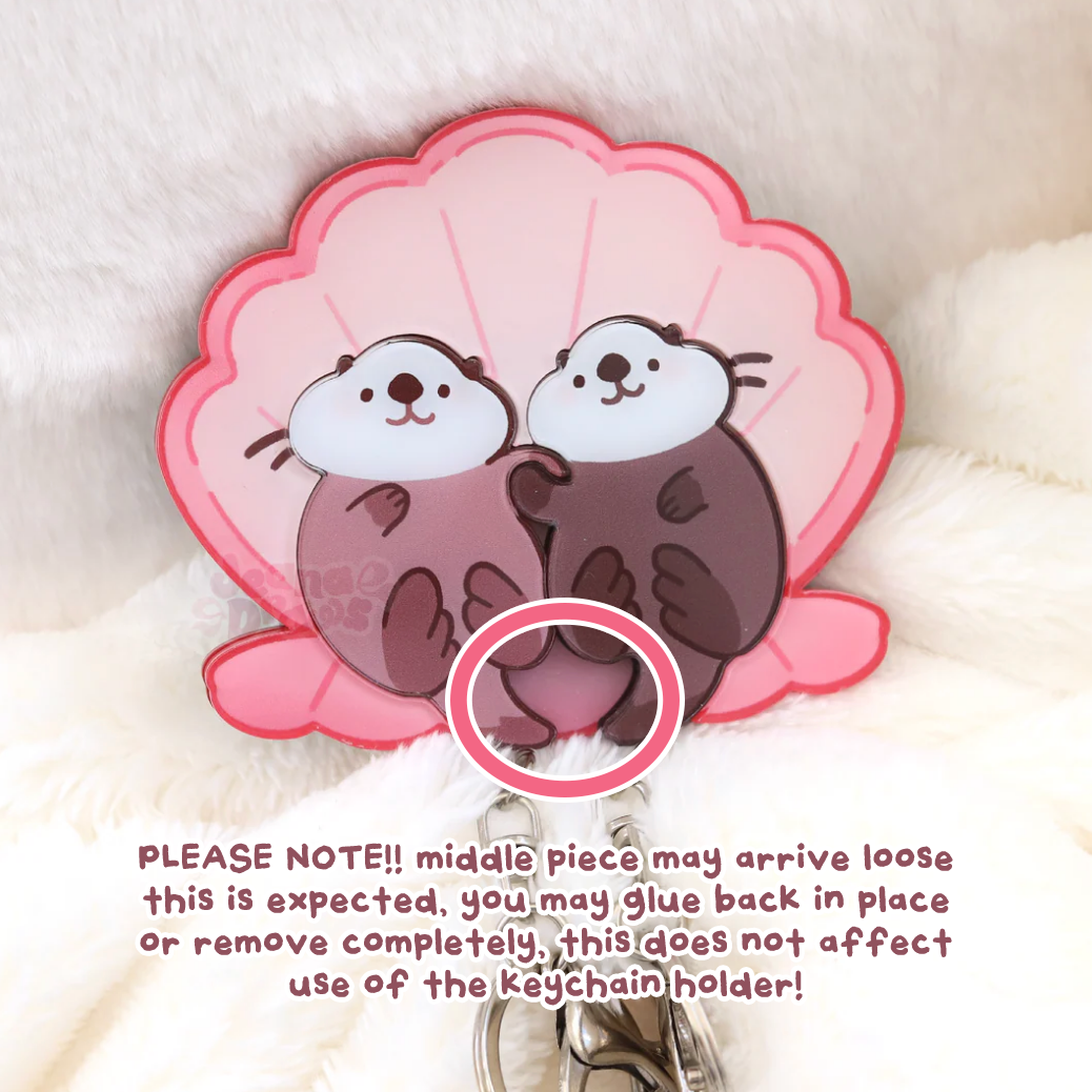 Significant Otters Keychain Set + Holder