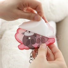 Load image into Gallery viewer, Significant Otters Keychain Set + Holder
