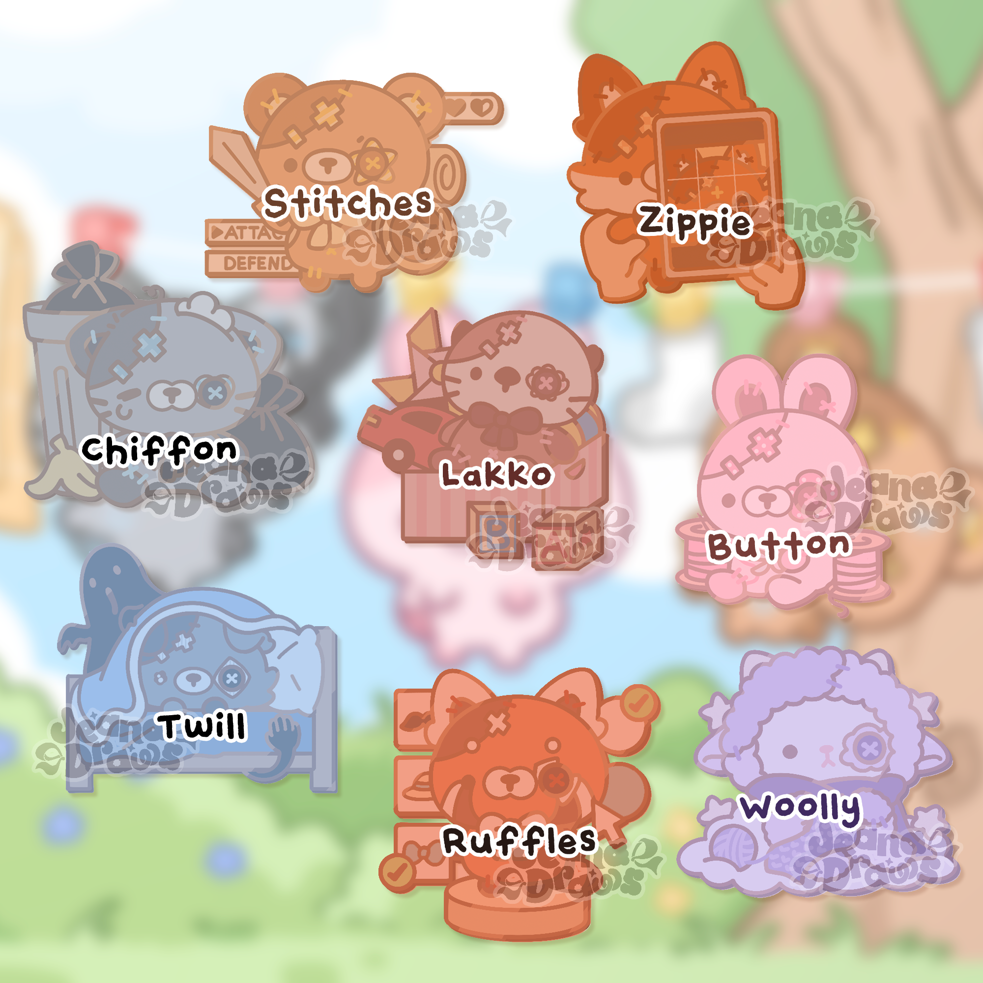 Patchwork Pals Enamel Pin