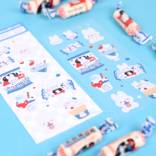 Load image into Gallery viewer, White Rabbit Candy Deco Sticker Sheet
