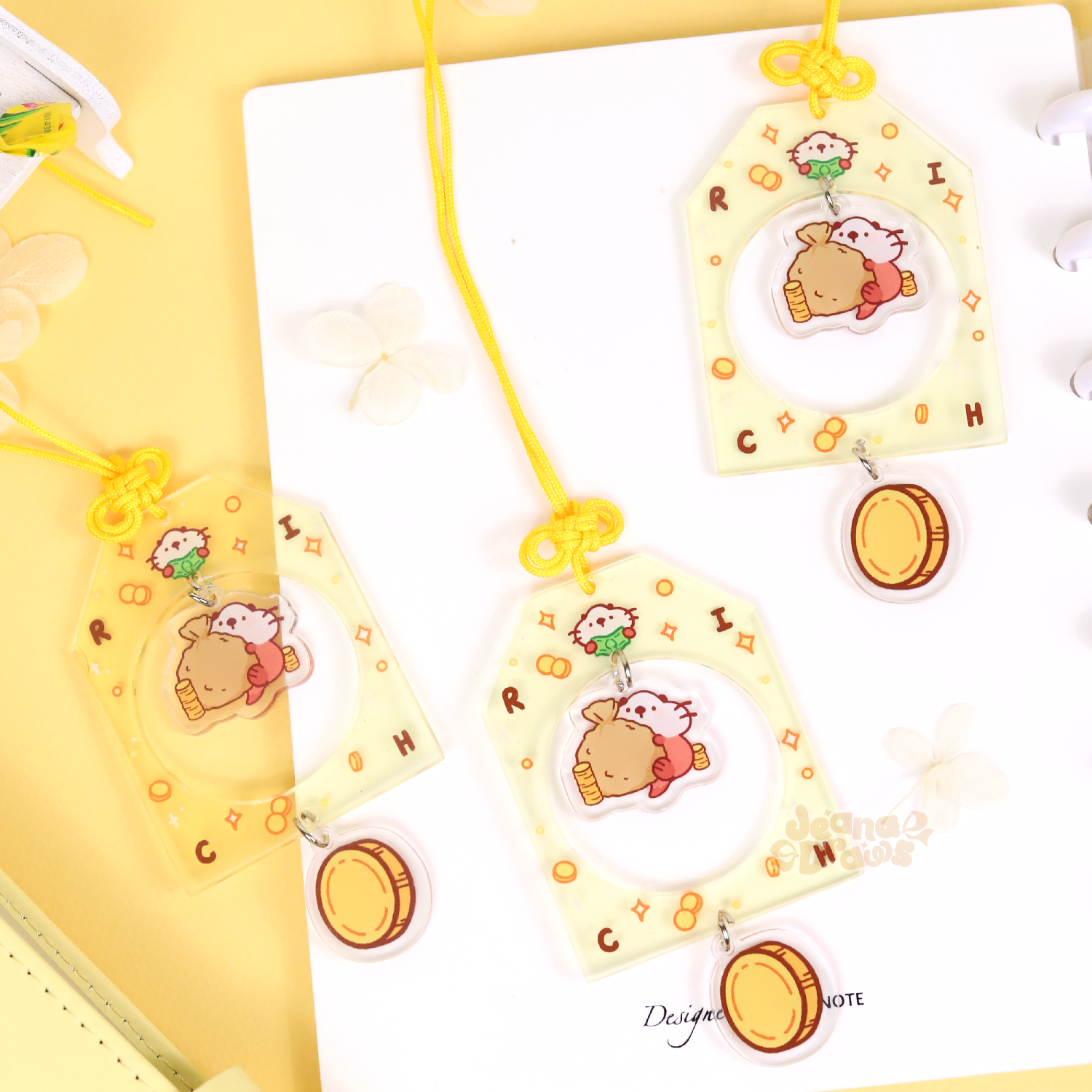 Lakko Otter Omamori Keychain