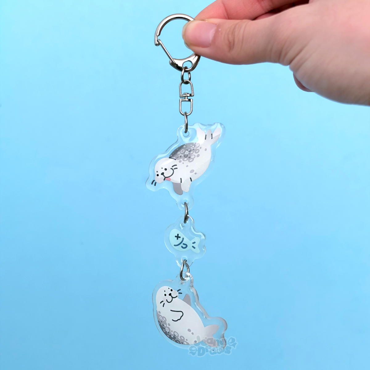 Dangling Seals Acrylic Keychain
