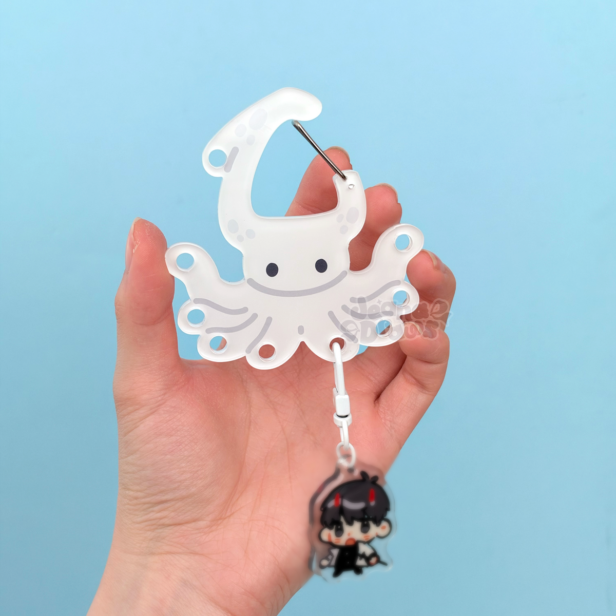 Squid Acrylic Carabiner