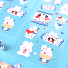 Load image into Gallery viewer, White Rabbit Candy Deco Sticker Sheet
