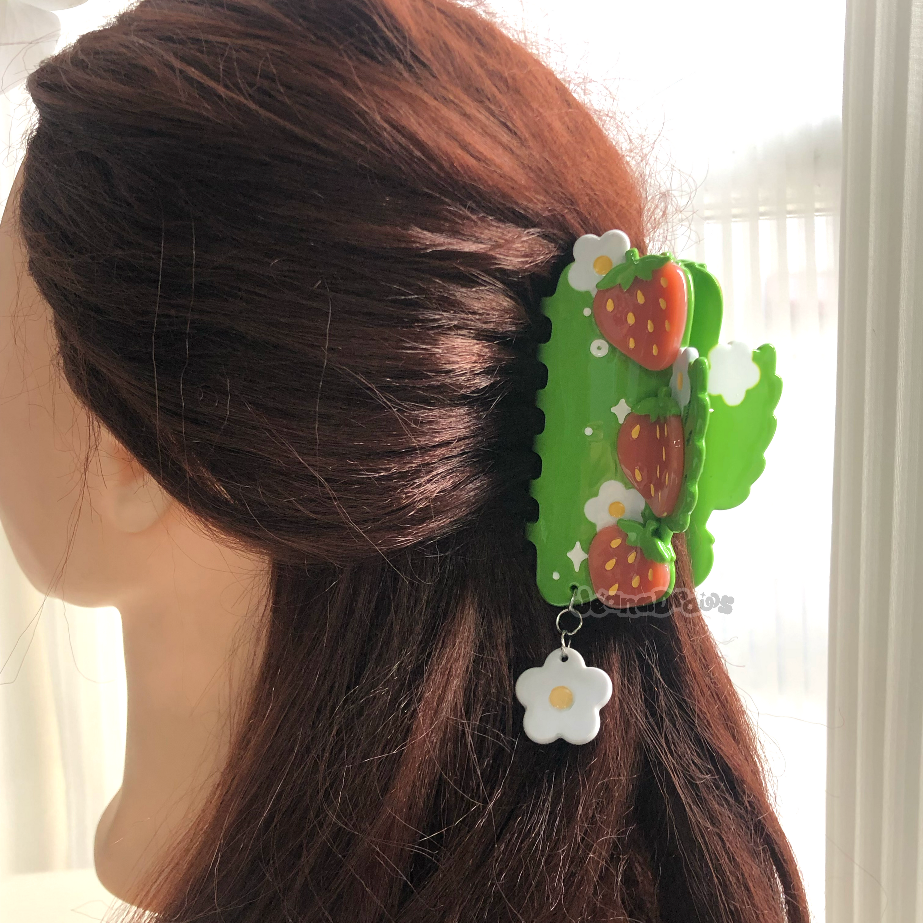 Strawberry Dangle Hair Claw