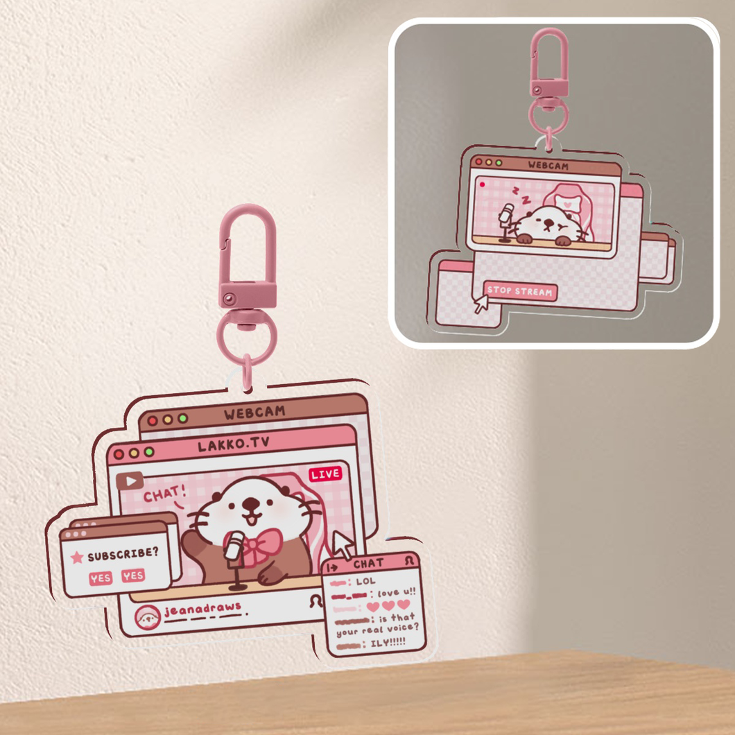 Lakko Otter Streamer Keychain