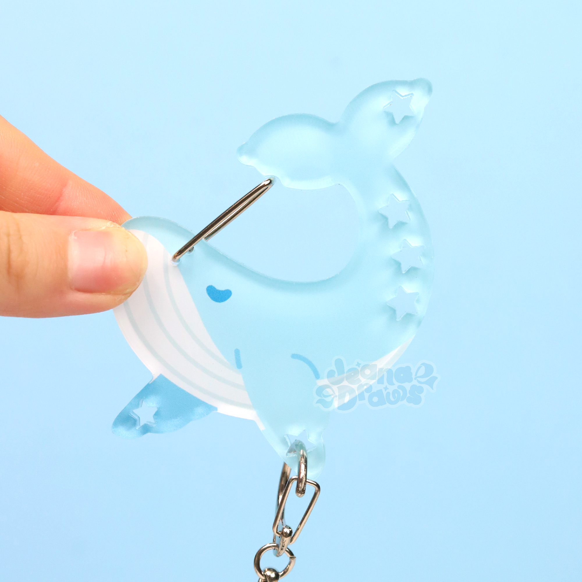 Whale Acrylic Carabiner