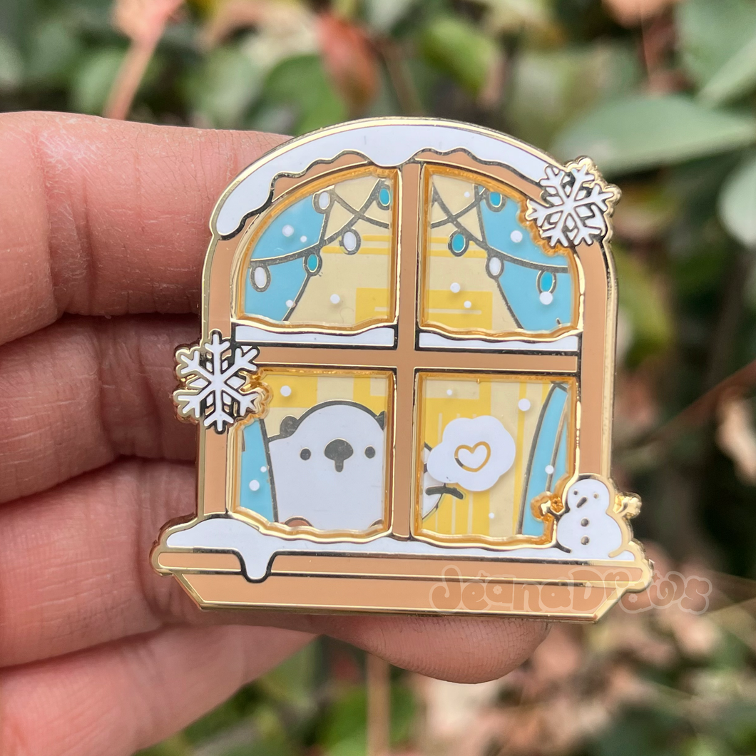 Dec Patreon Pin - Winter Window Lakko