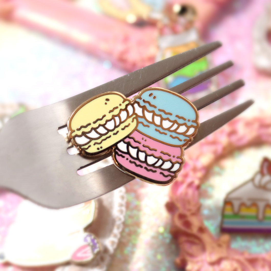 Pan Macaron Enamel Pin
