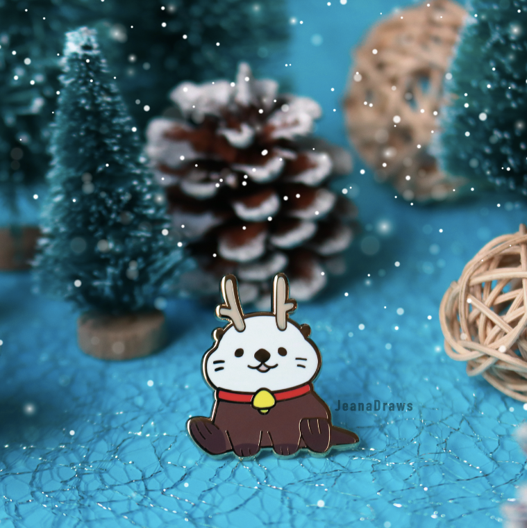Reindeer Lakko Enamel Pin