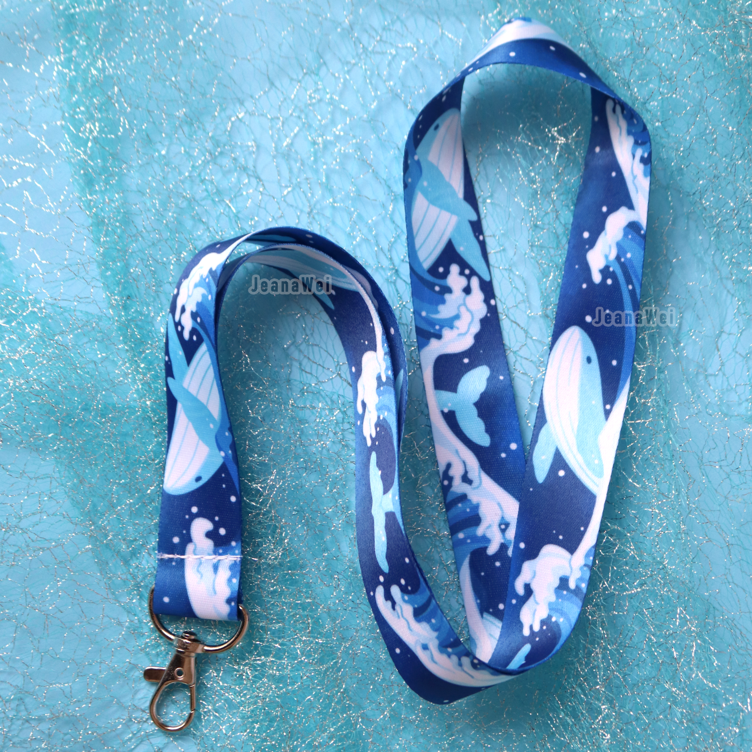 Wave Whale Lanyard