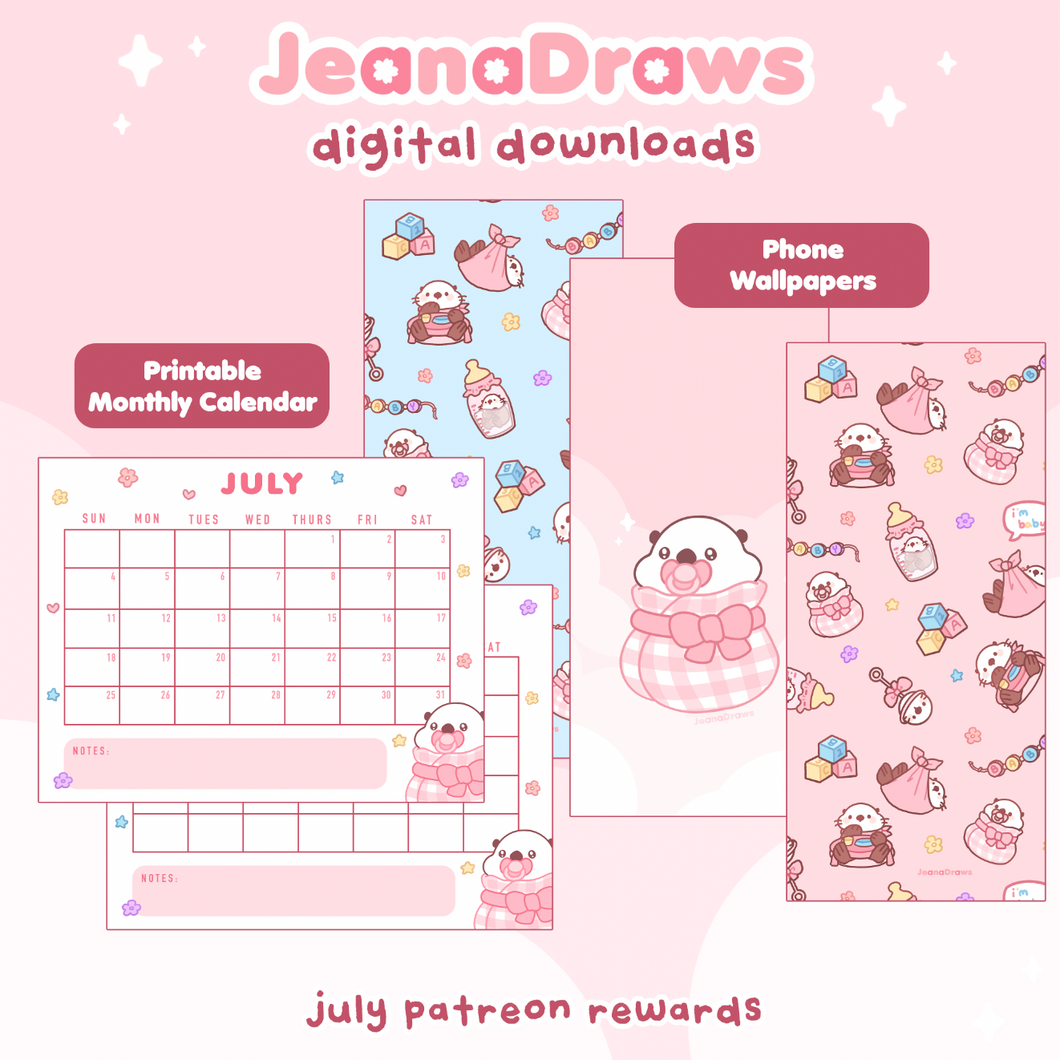 July Patreon Digital Downloads