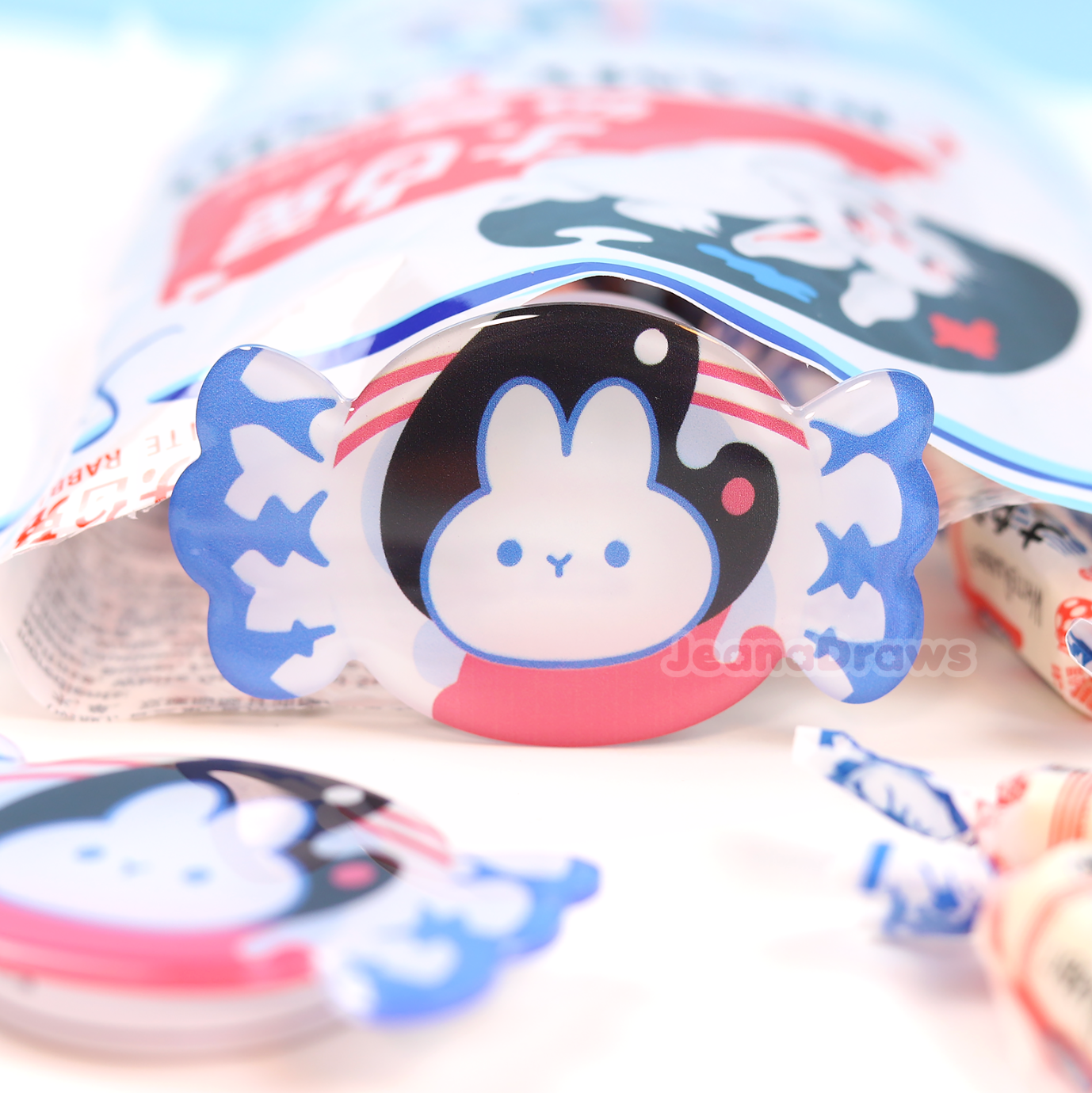 White Rabbit Candy Phone Grip