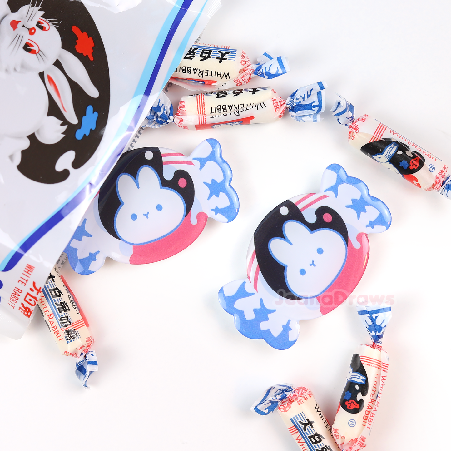 White Rabbit Candy Phone Grip